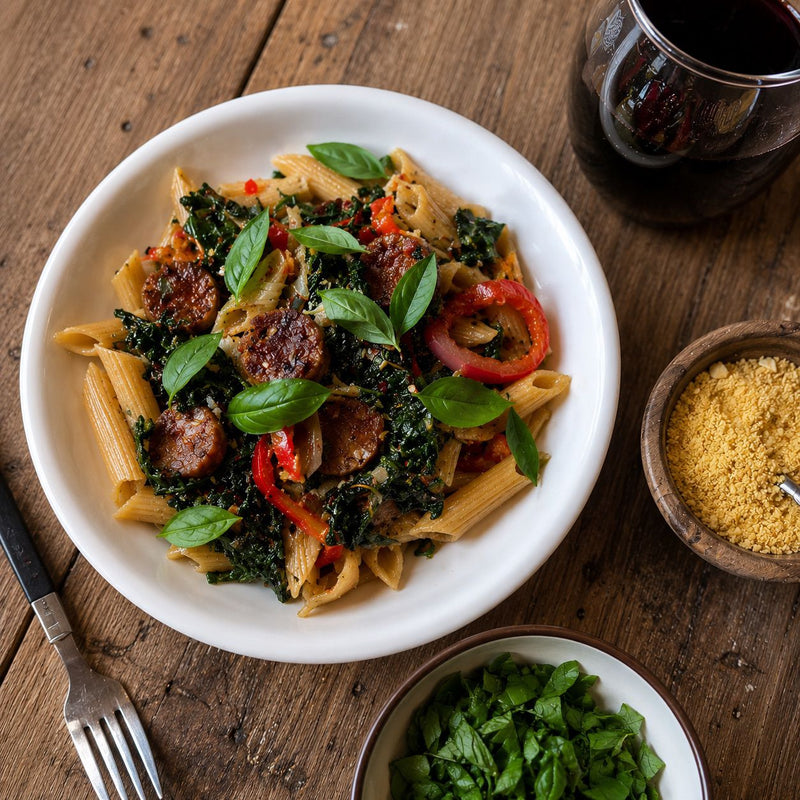 Veggie Pasta with Haitian Epis (Vegetarian & Easy Weeknight Dinner)