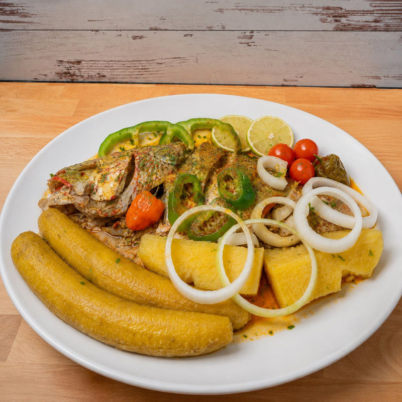 Haitian Stewed Fish | Poisson Gros Sel | Pwason Gwo Sel