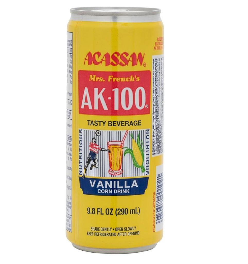 Can of Mrs. French's AK Traditional Haitian Corn Drink.