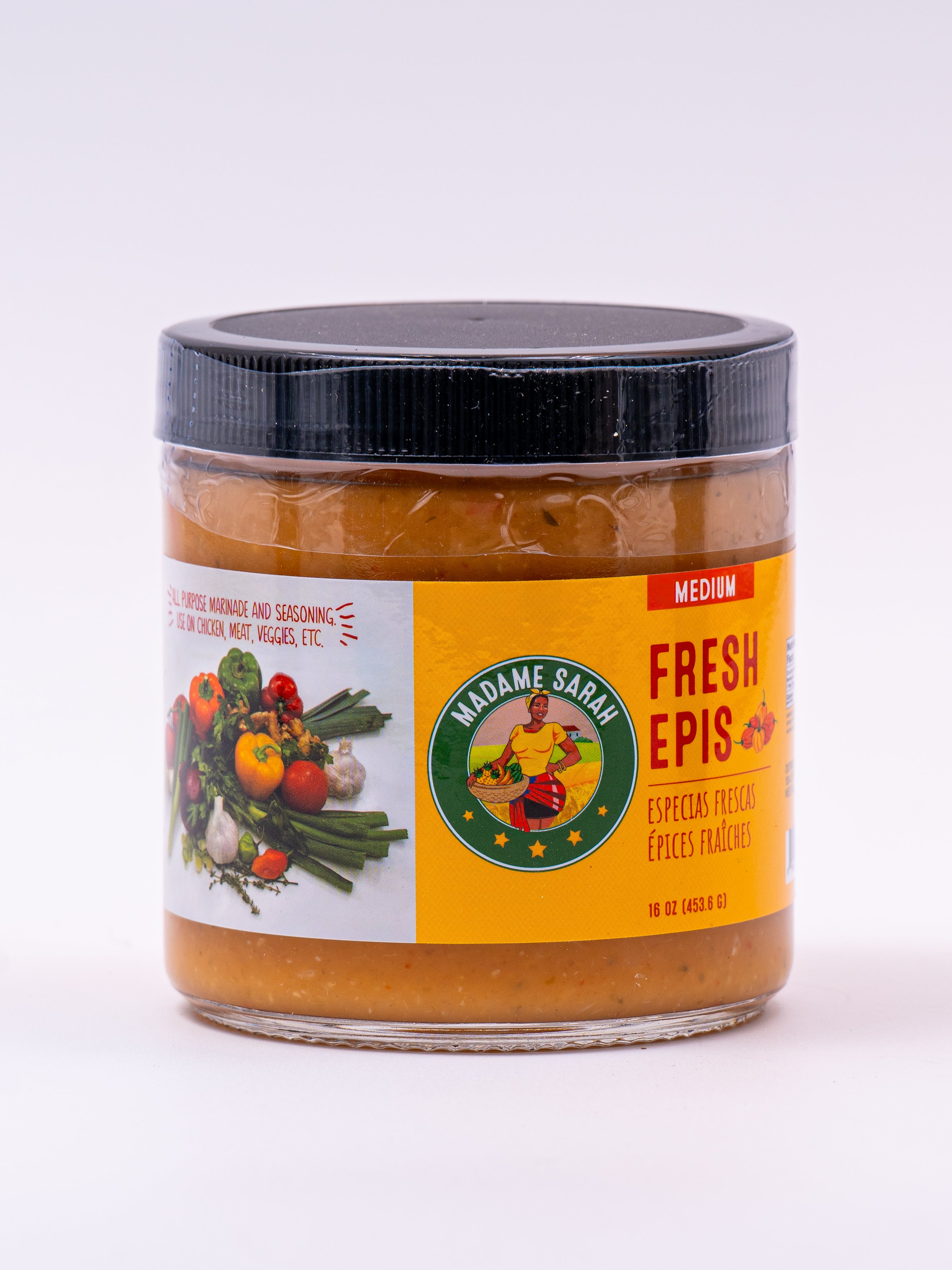 Jar of Madame Sarah Fresh Epis, medium spicy