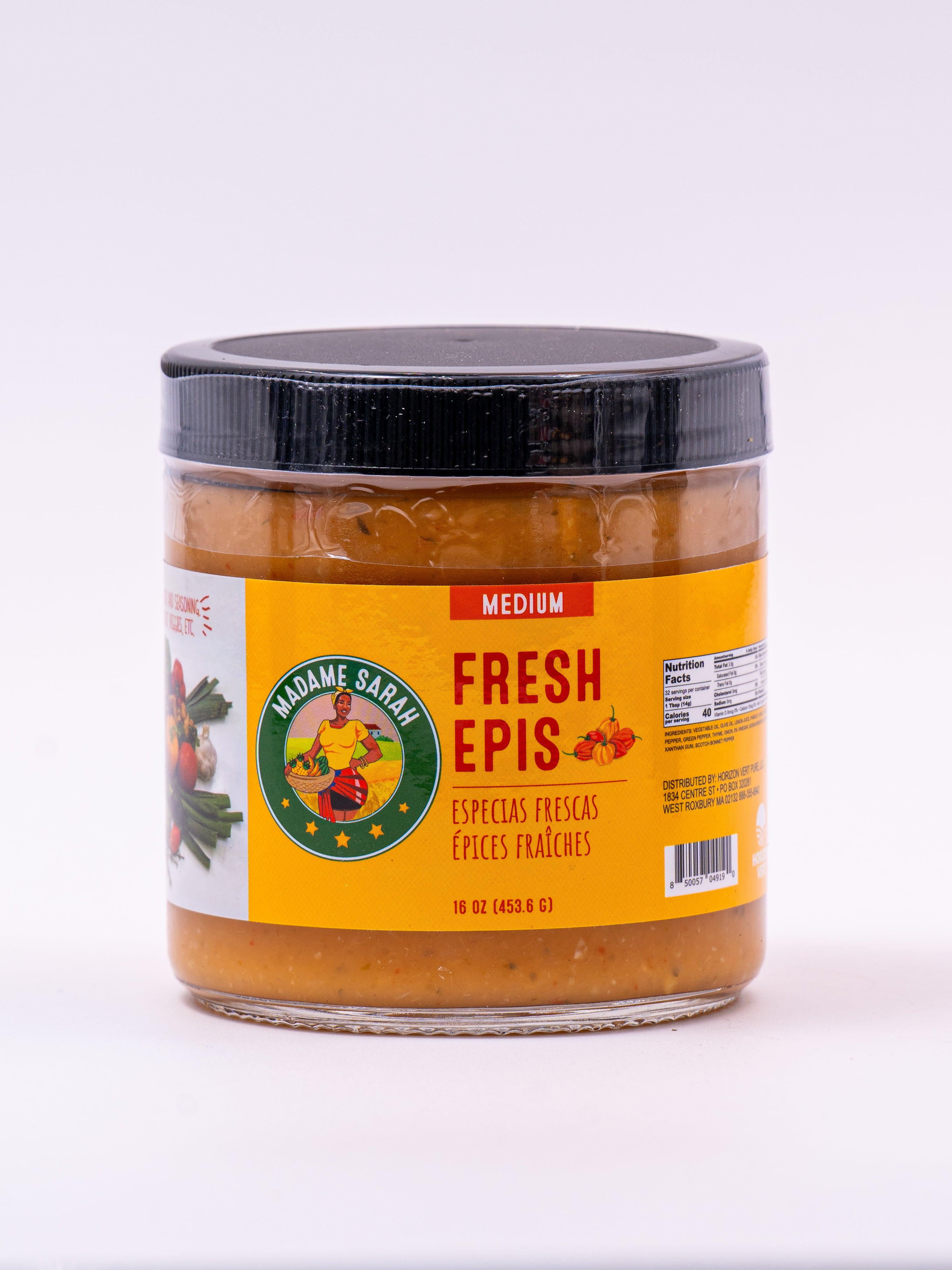 Jar of Madame Sarah Fresh Haitian Epis, Seasoning, medium spicy