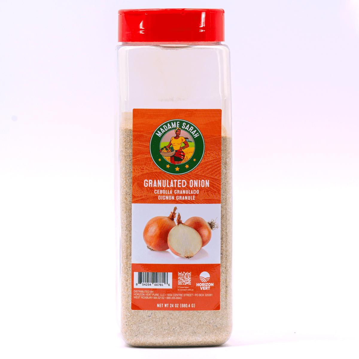 Organic Granulated Onion - Non-GMO, 16 Oz, USDA Certified, Kosher, No Additives