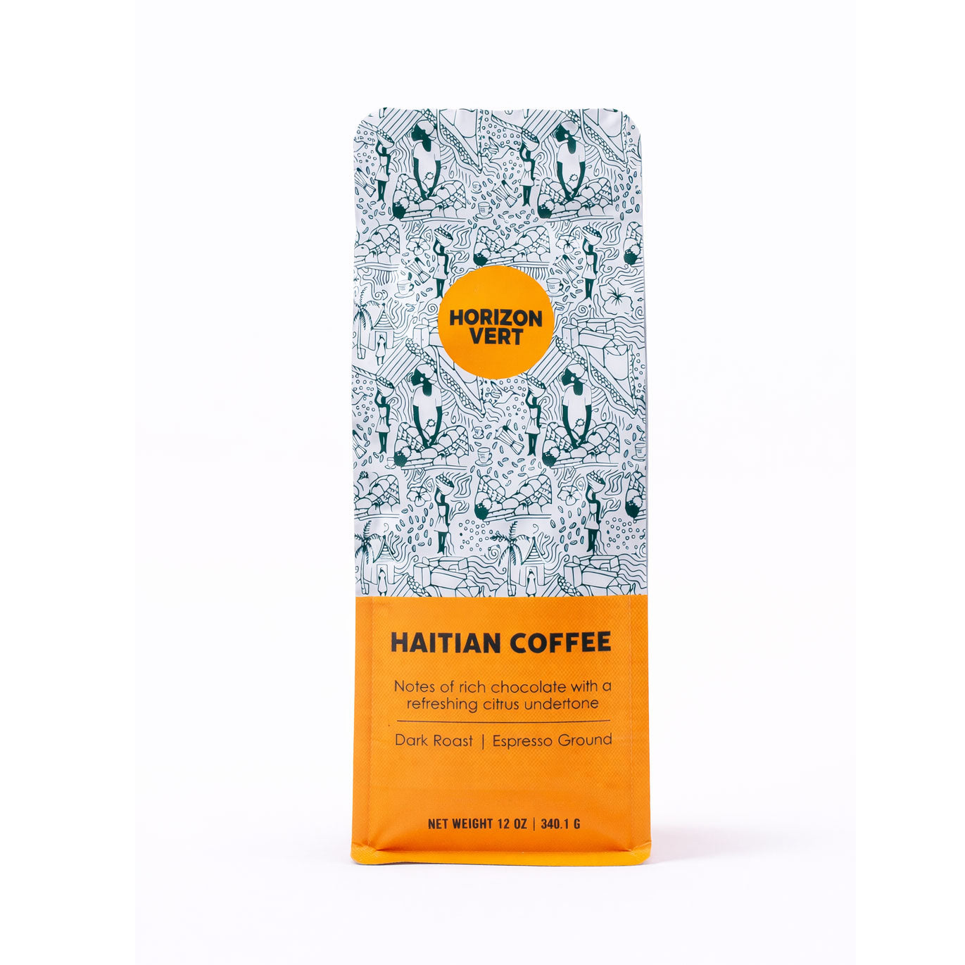 Horizon Vert Haitian Coffee package on a white background