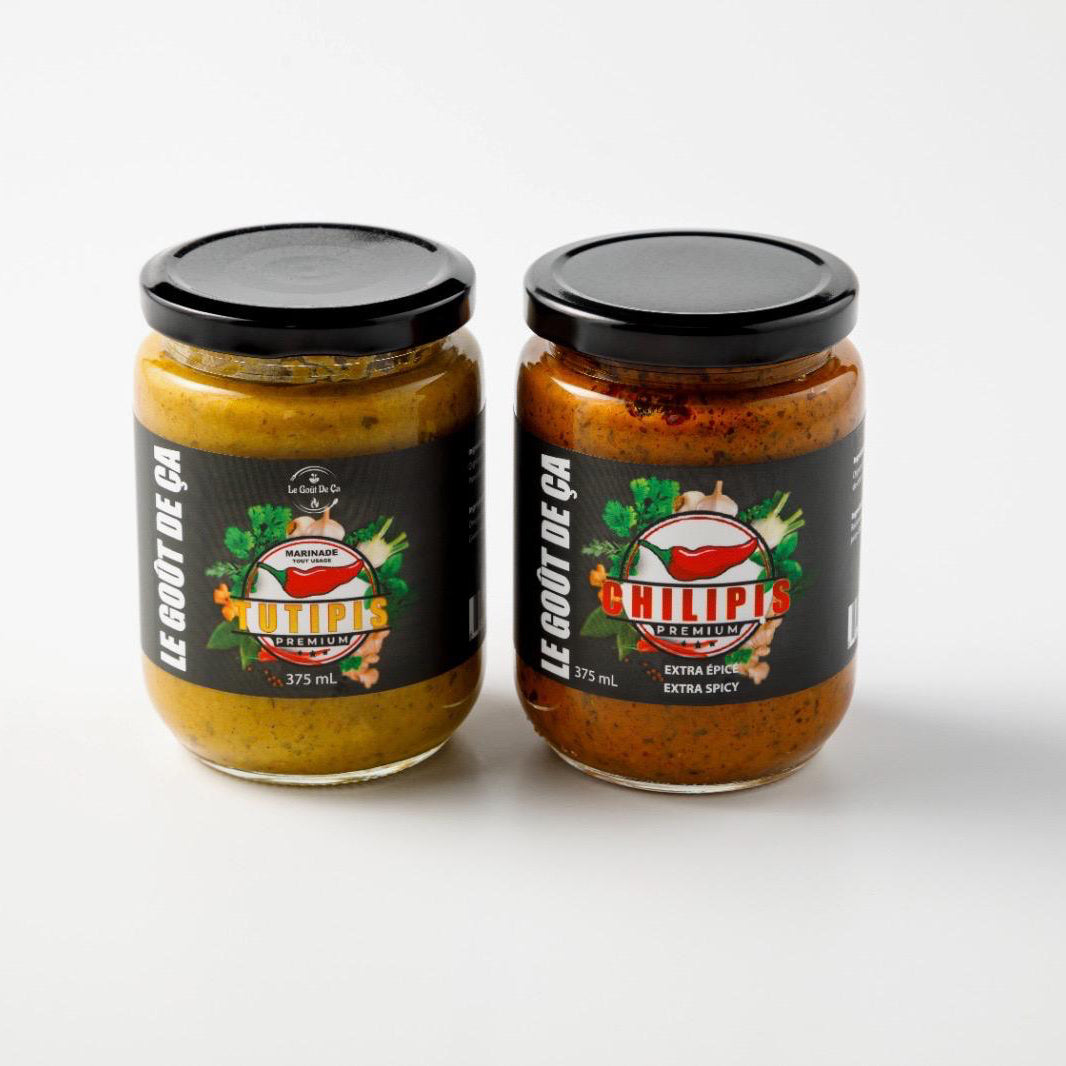 Front View of Tutipis and Chilipis bottles