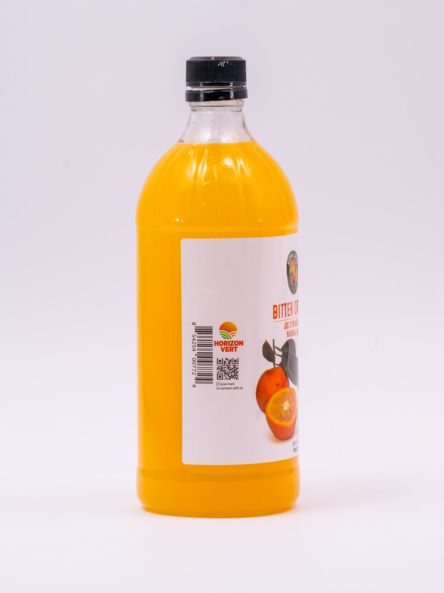 Side view of Madame Sarah Bitter Orange bottle