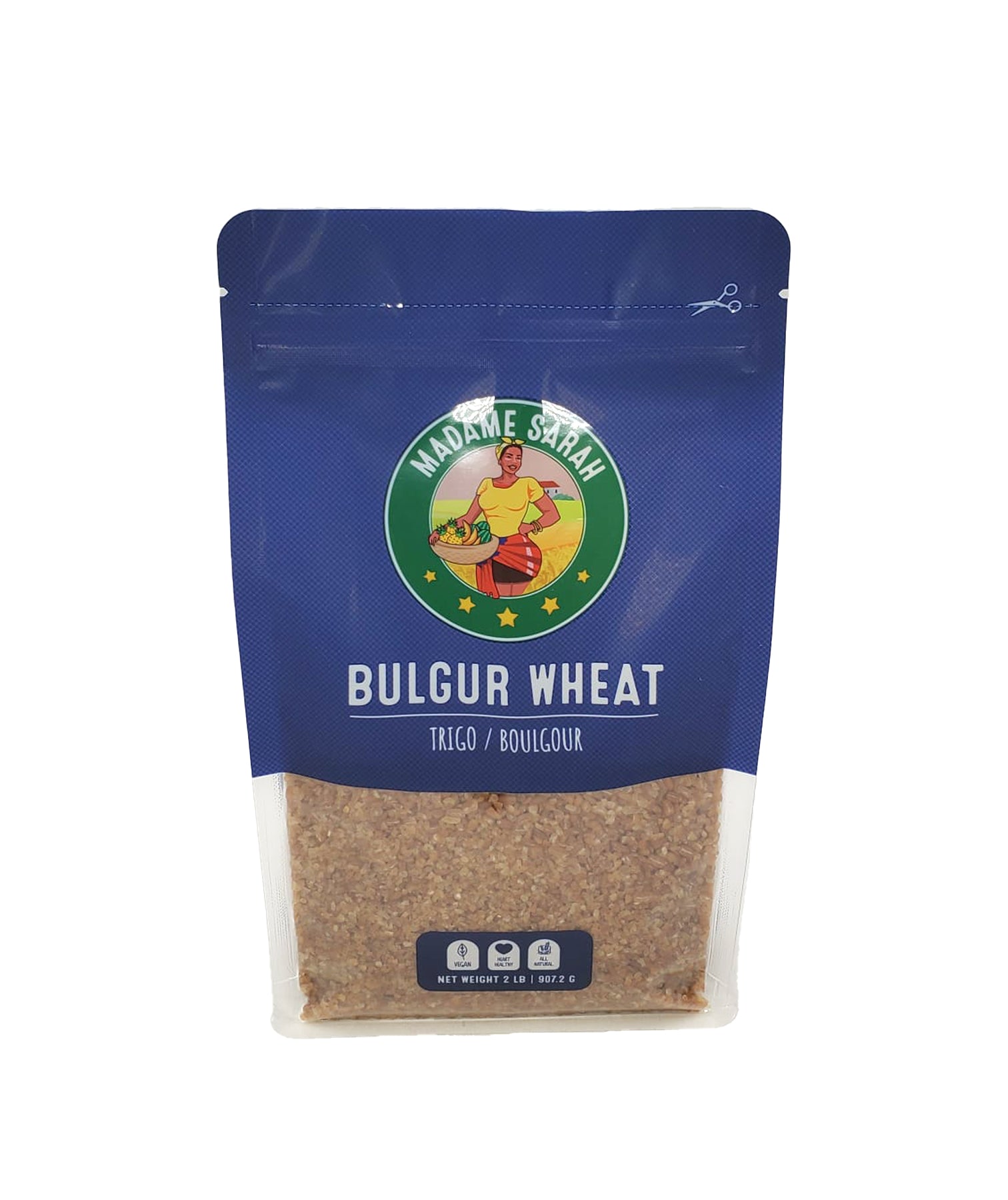 Top view of Madame Sarah Bulgar Wheat package