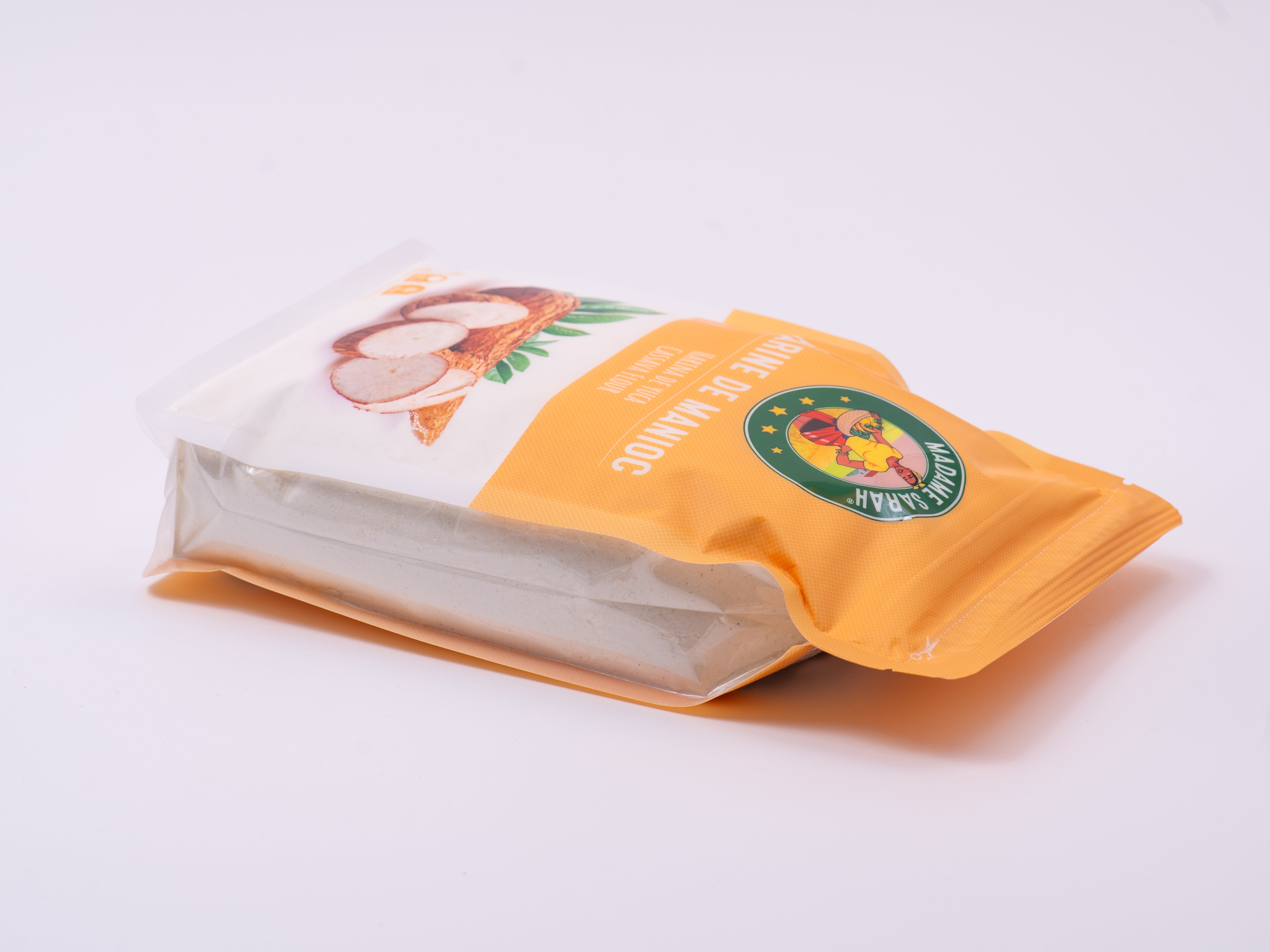 Madame Sarah Cassava Flour package laying down