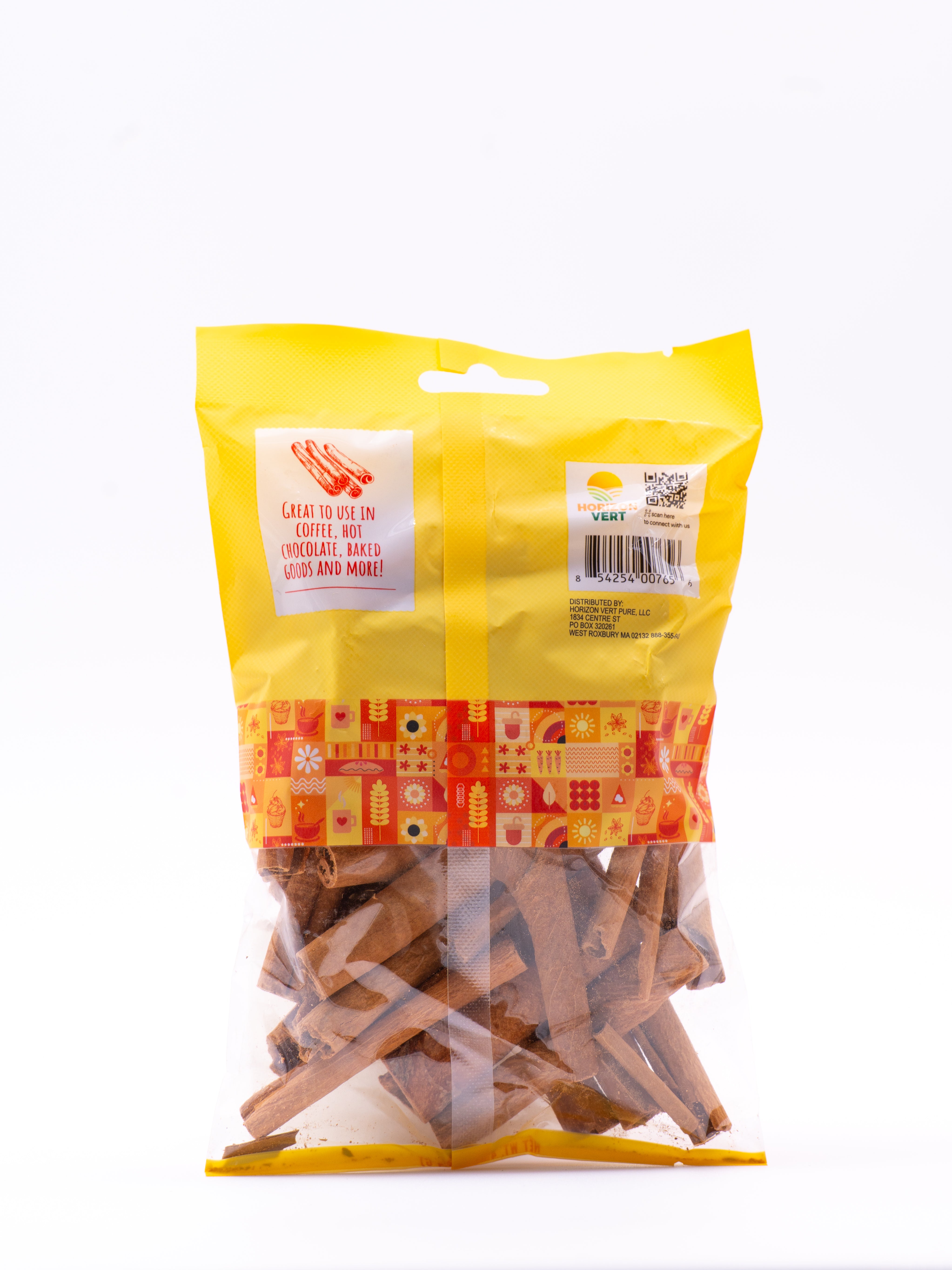 Back view of Madame Sarah Cinnamon Sticks package