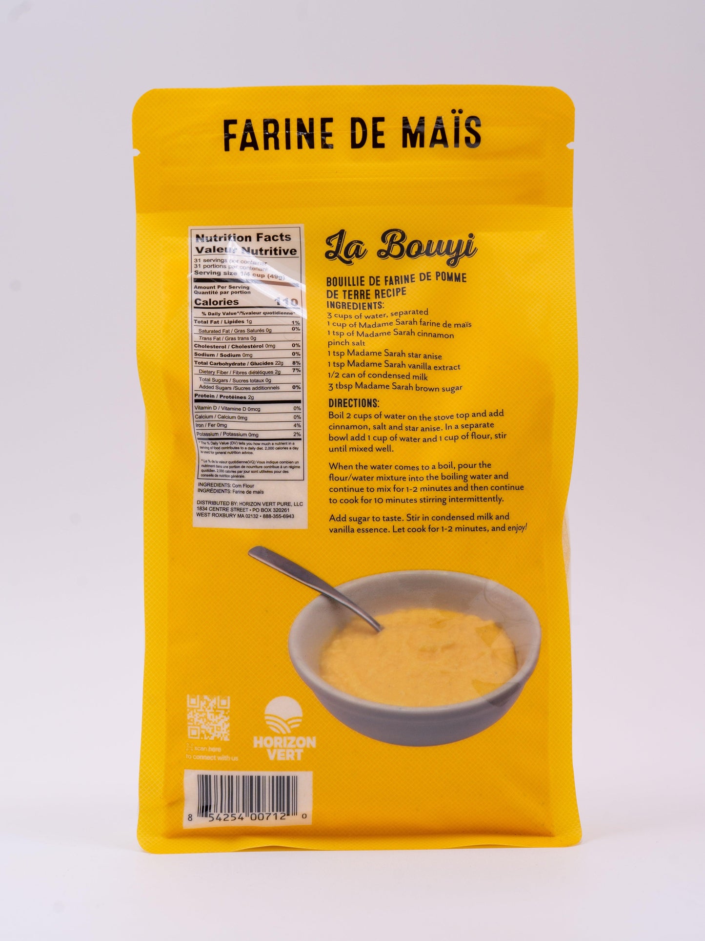 farine de gluten de mais herbicide Polenta (Farine de Maïs): Perfect for Gluten-Free Baking Needs – Horizon Vert Foods