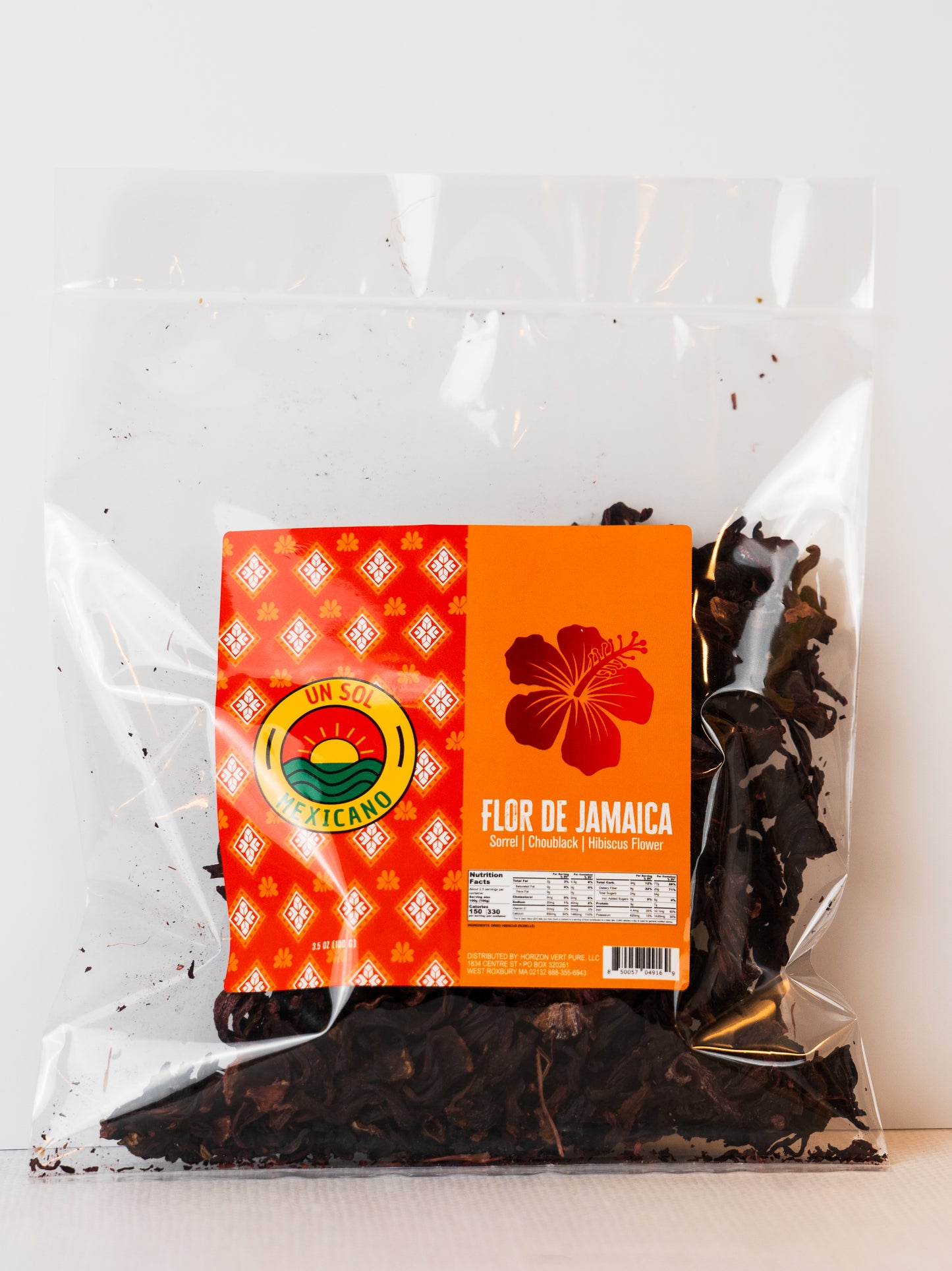 Un Sol Mexicano Dried Hibiscus Flower Package