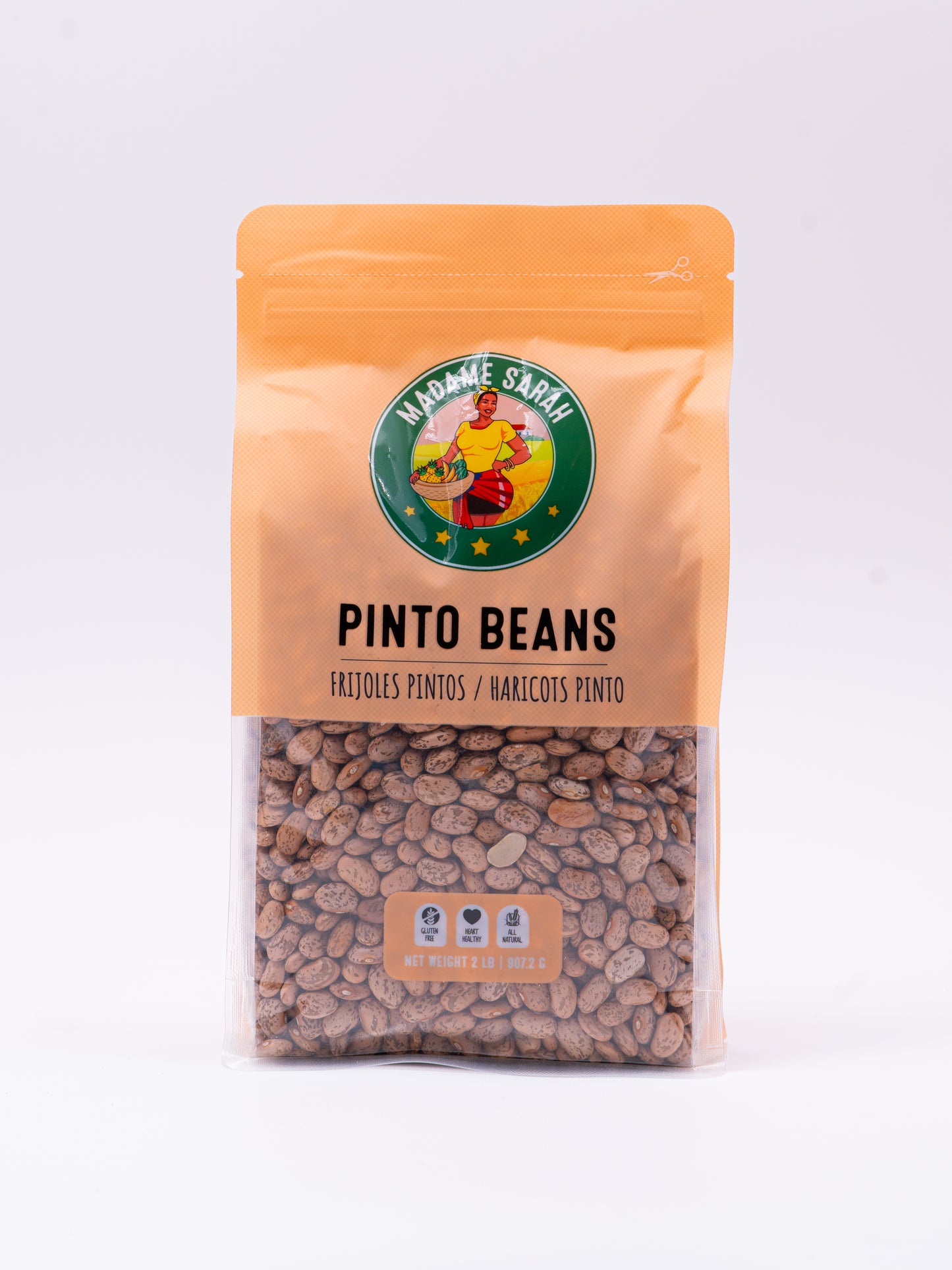 Front of Madame Sarah Dried Pinto Beans Package