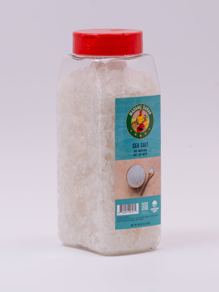 Angled view of Madame Sarah Sea Salt package