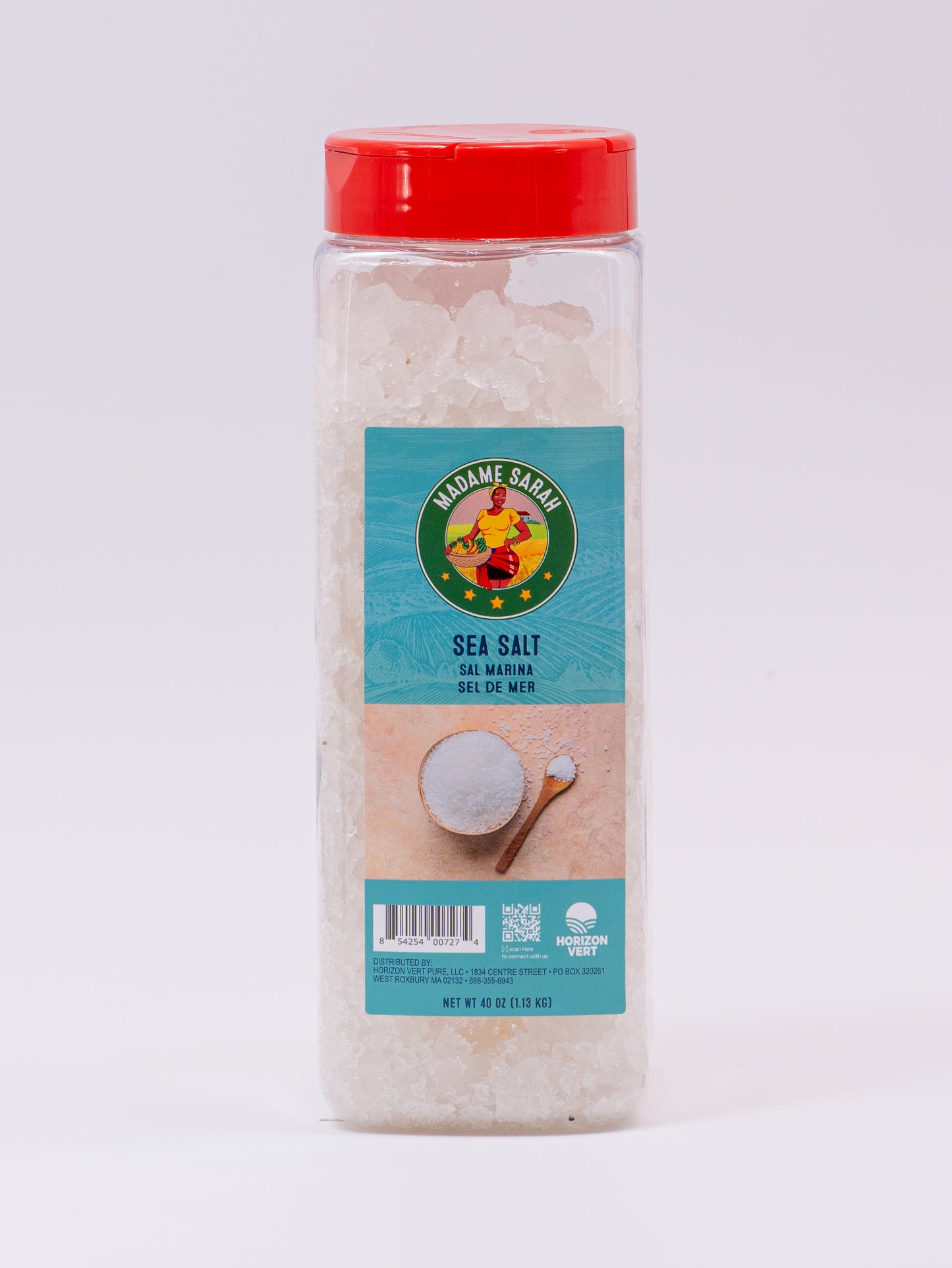 Front view of Madame Sarah Sea Salt package